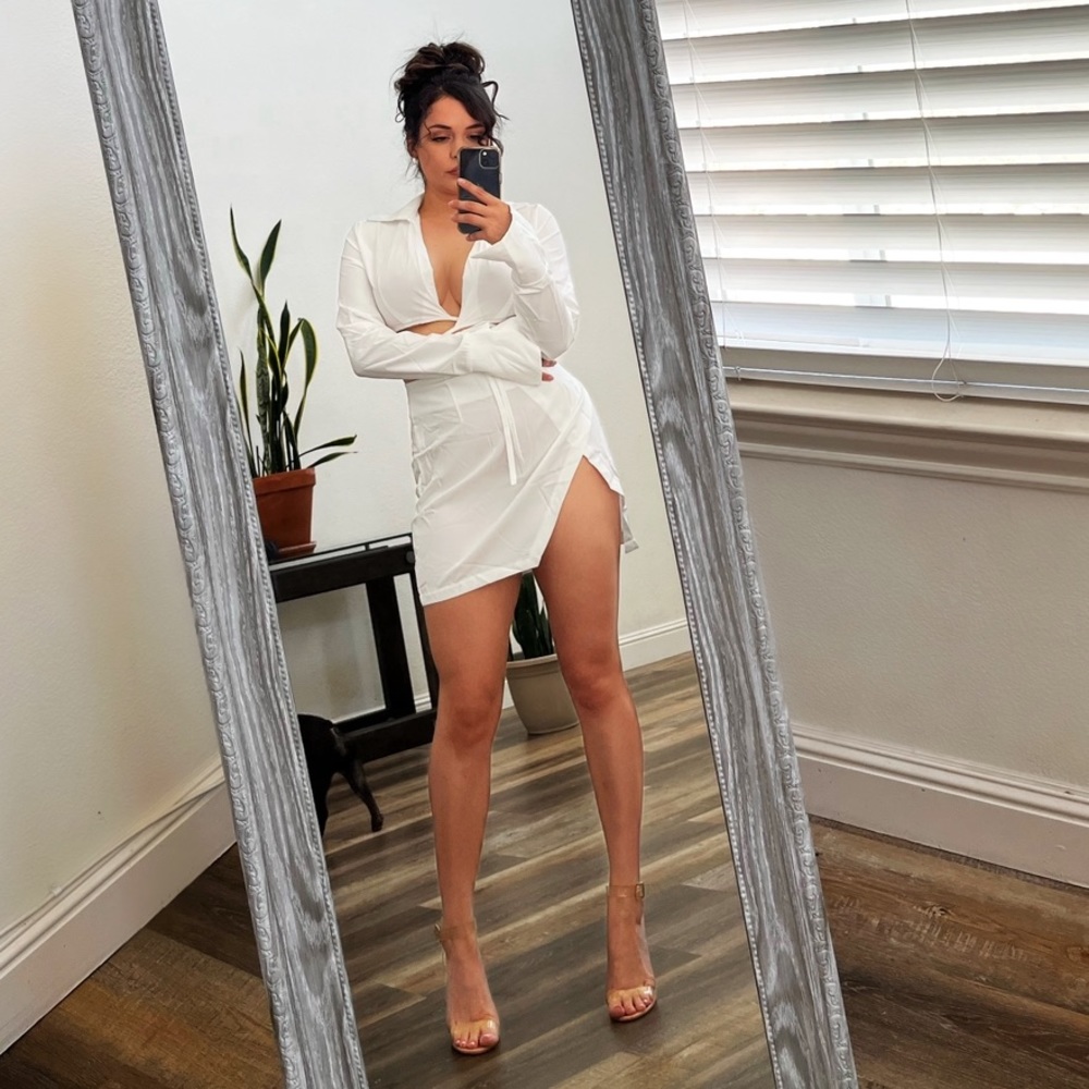 White crop and skirt sheer